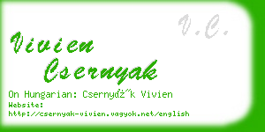 vivien csernyak business card